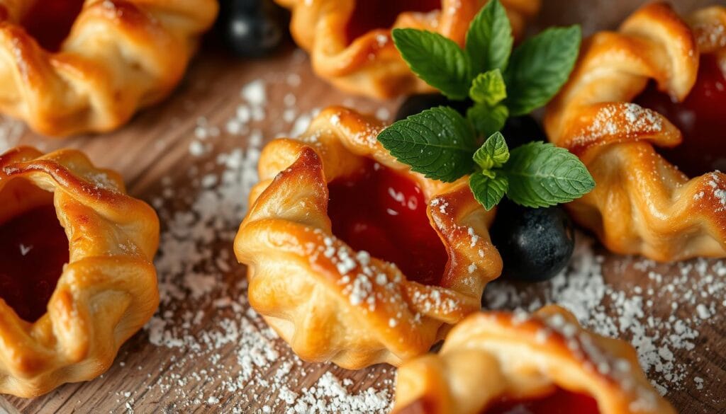 Flaky pastry shells