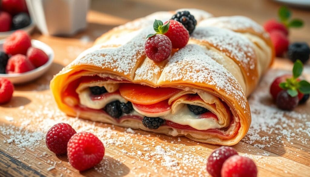 crescent roll breakfast strudel