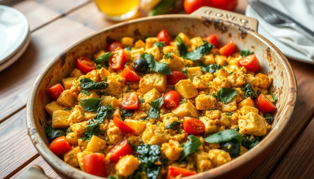 tofu scramble casserole