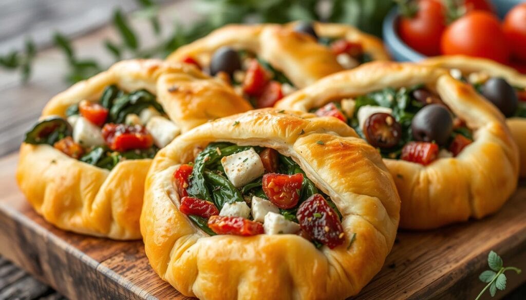 Vegetarian Mediterranean Crescent Pockets