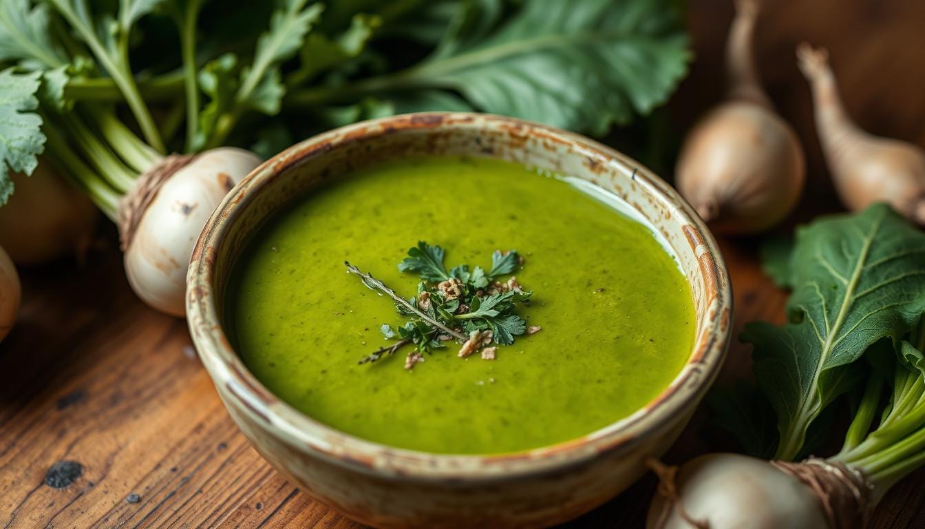 turnip green soup