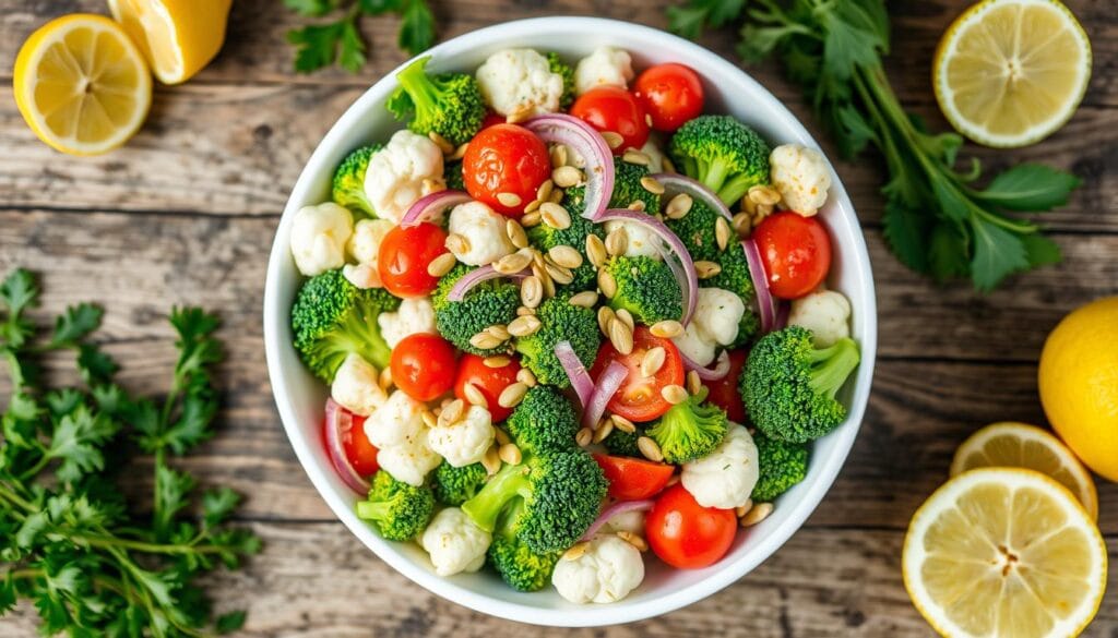 broccoli and cauliflower salad